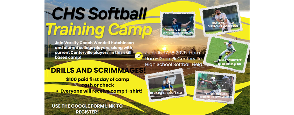 Centerville Varsity Softball Camp